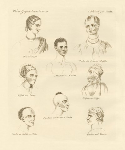 Tribu noire au milieu de l