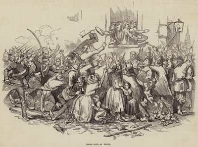 Émeutes de pain à Stettin, Allemagne, 24 avril 1847 - German School