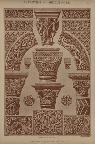 Byzantin et Moyen Âge, architecture et sculpture - German School