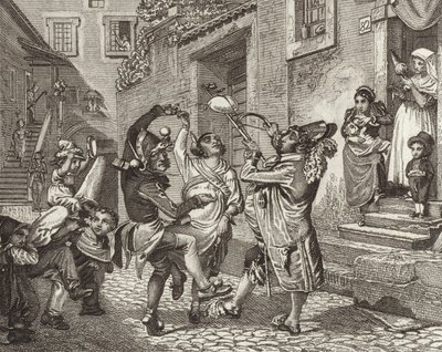 Carnaval à Rome, Italie (Illustration pour Bilder-Atlas) - German School