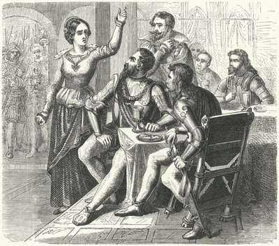 Catherine de Schwarzburg menaçant le duc d