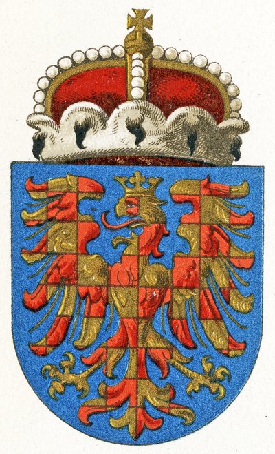 Armoiries de Moravie, vers 1898 - German School