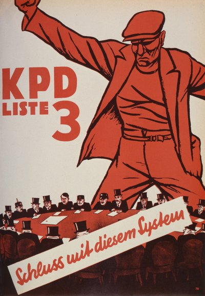 Affiche électorale du Parti communiste, 1932 - German School