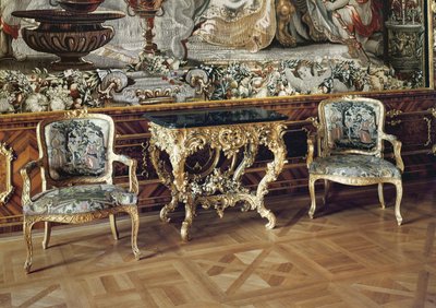 Console et deux fauteuils, 1745 - German School