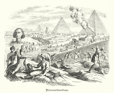 Construction des pyramides, Égypte ancienne - German School