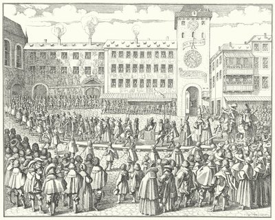 Procession de couronnement de Matthias, empereur du Saint-Empire romain germanique en 1612 - German School