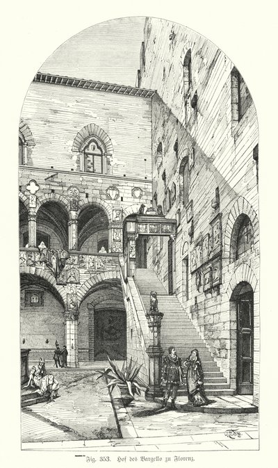 Cour du Bargello, Florence, Italie - German School