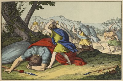 David et Goliath, illustration de L