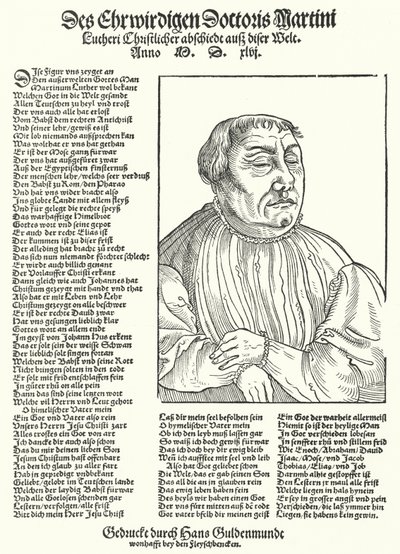 Mort du réformateur protestant allemand Martin Luther - German School