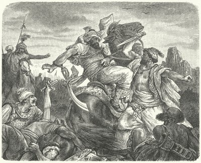 Mort du sultan ottoman Murad I à la bataille de Kosovo - German School