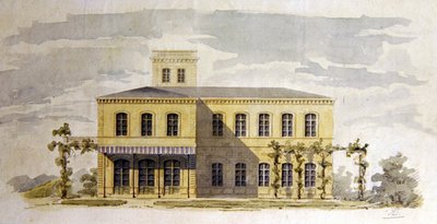 Conception pour une villa classique italianisante, vers 1850 - German School