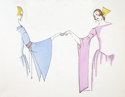 Dessins de manches, tiré de Styl, publié en 1922 (imprimé pochoir) - German School