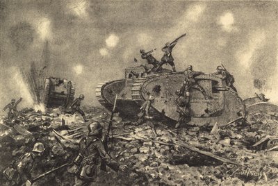 Destruction des chars anglais par les forces allemandes - German School