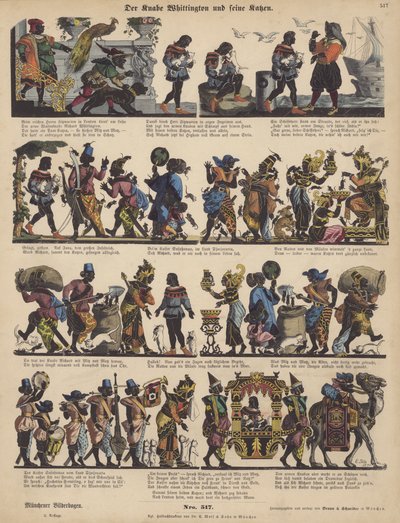 Dick Whittington et ses chats - German School