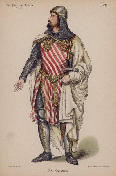 Don Garceran, de Die Judin von Toledo par Franz Grillparzer - German School