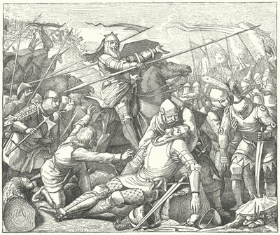 Eberhard II, Comte de Wurtemberg, à la bataille de Döffingen - German School