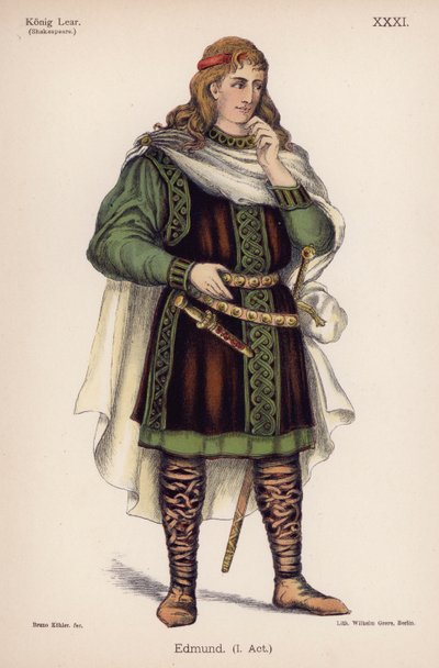 Edmund, de Le Roi Lear de Shakespeare - German School