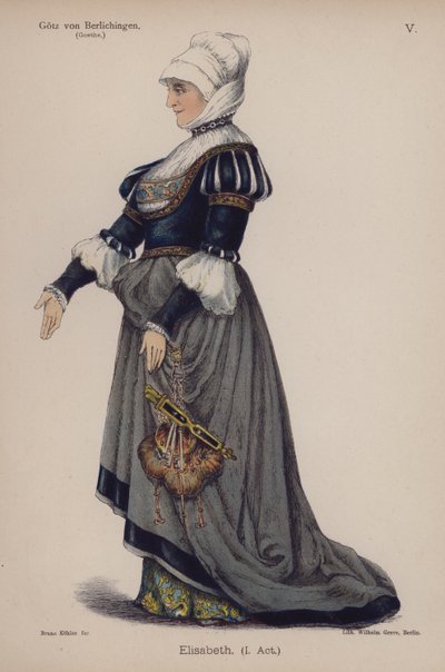 Elisabeth, de Gotz von Berlichingen par Goethe - German School