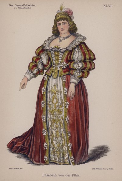 Élisabeth du Palatinat, de Der Generalfeldoberst par Ernst von Wildenbruch - German School