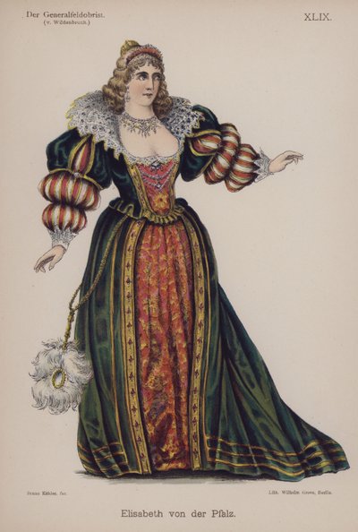 Élisabeth du Palatinat, de Der Generalfeldoberst par Ernst von Wildenbruch - German School