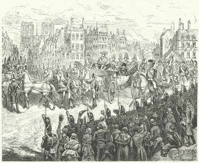 Entrée du roi Louis XVIII à Paris, 1814 - German School