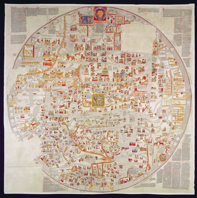 Copie fac-similé du "Ebstorf Mappamundi", réalisé pour le couvent d