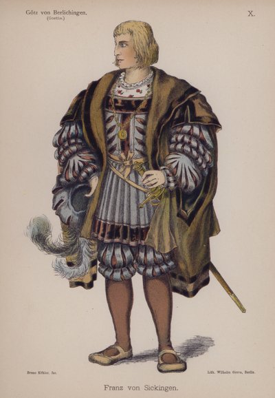 Franz von Sickingen, de Gotz von Berlichingen par Goethe - German School
