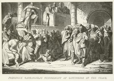 Punition de Frédéric Barberousse des perturbateurs de la paix - German School