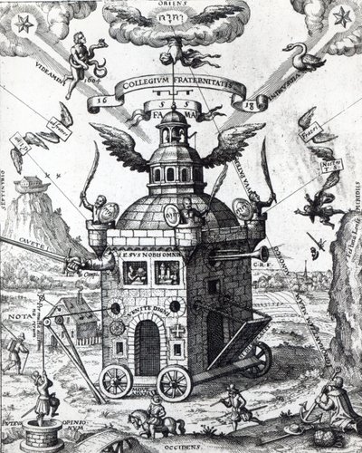 Frontispice de Collegium Fama Fraternitatis par Theophilus Schweighardt, 1618 - German School