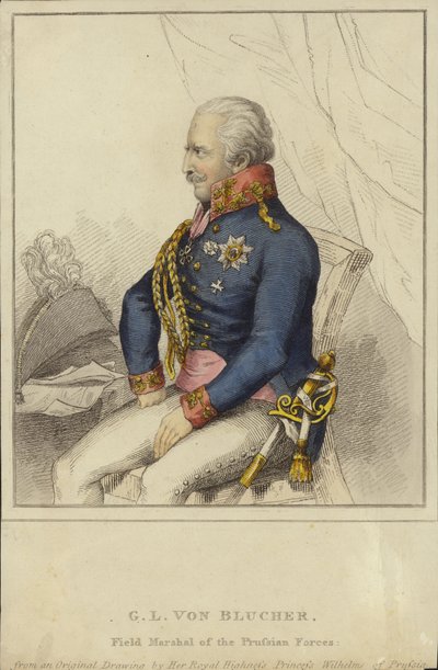 G L von Blucher, Maréchal des forces prussiennes (1742-1819) - German School