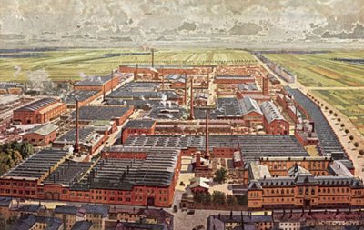 Vue générale des usines d