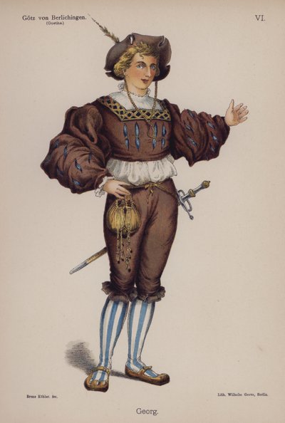Georg, de Gotz von Berlichingen par Goethe - German School