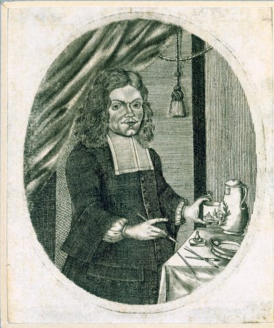 Peintre sur verre allemand - German School