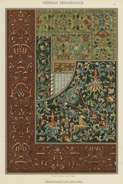 Renaissance allemande, Broderie et tissage - German School