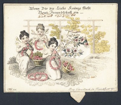 Carte de vœux allemande - German School