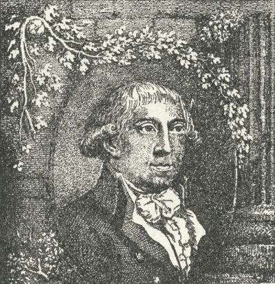 Gottfried August Bürger, poète allemand (gravure) - German School
