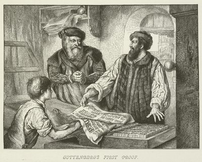 Première épreuve de Gutenberg - German School