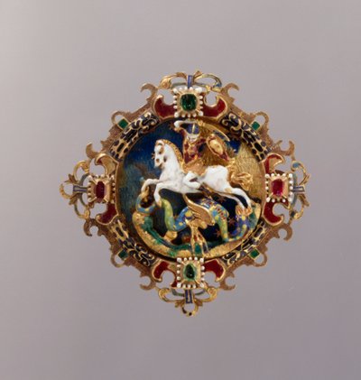 Agrafe de chapeau représentant Saint Georges - German School