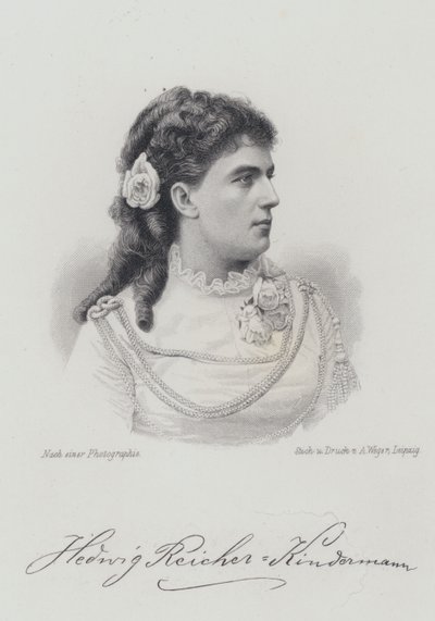 Hedwig Reicher-Kindermann, chanteuse d