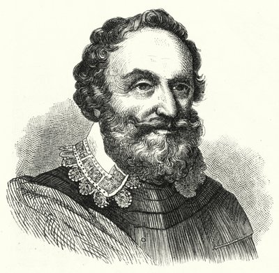 Heinrich Matthias, comte de Thurn, commandant militaire bohémien de la guerre de Trente Ans (gravure) - German School