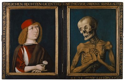 Hieronymus Tscheckenbürlin et la personnification de la mort, 1487 - German School