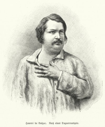 Honoré de Balzac, romancier et dramaturge français - German School