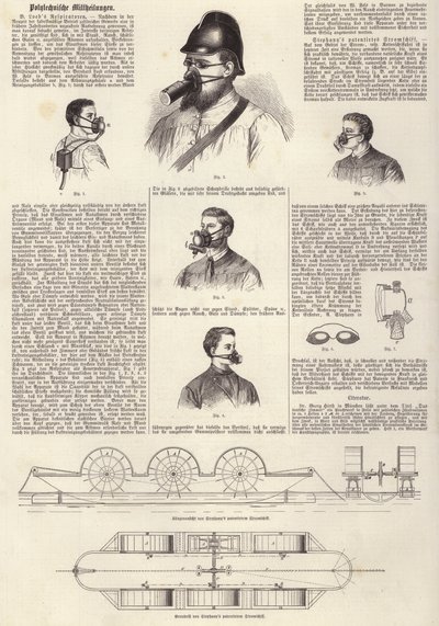 Inventions : respirateurs de B Loeb et bateau à moteur breveté de Stephany - German School