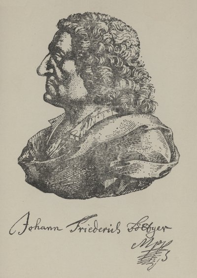 Johann Friedrich Boettger, alchimiste allemand (litho) - German School
