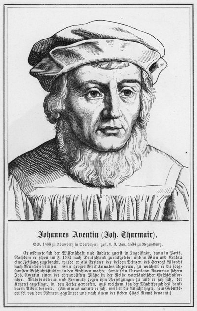 Johannes Aventin, Johannes Thurmair (gravure) - German School