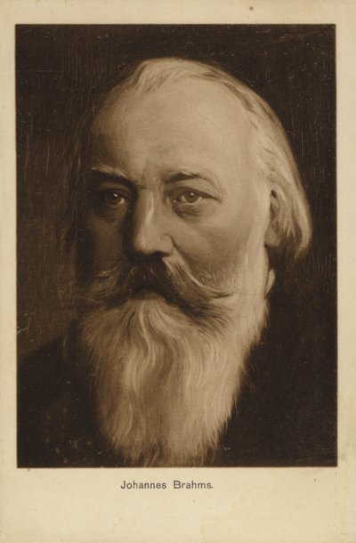 Johannes Brahms, compositeur et pianiste allemand (1833-1897) - German School