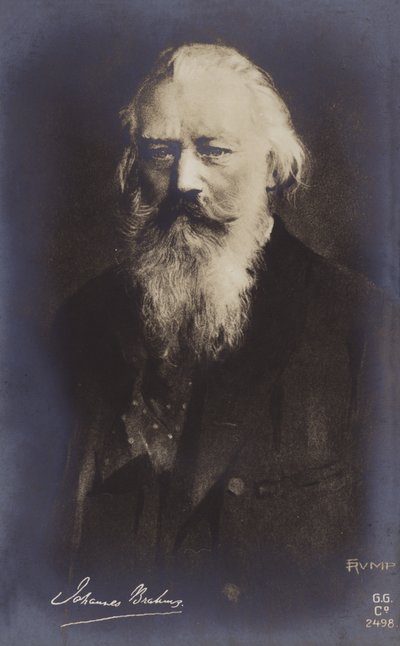 Johannes Brahms, compositeur et pianiste allemand (1833-1897) - German School