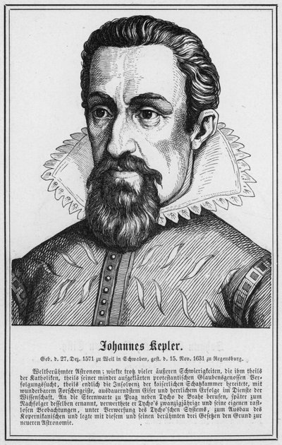 Johannes Kepler (gravure) - German School