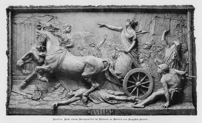 Julia, relief en bronze par le sculpteur espagnol Agustin Querol Subirats - German School