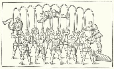 Saut à travers des cerceaux - German School